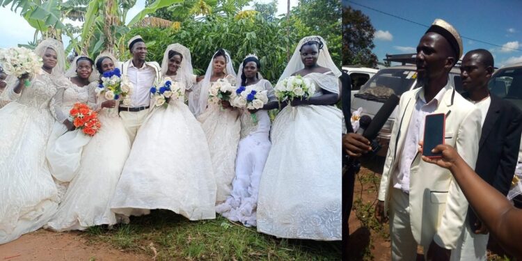 Photos: Man marries seven wives on the same day